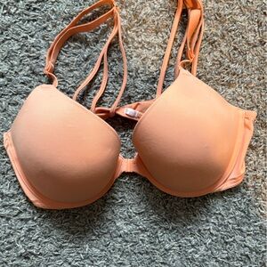PINK Victoria's Secret Orange Strappy Bra Intimates